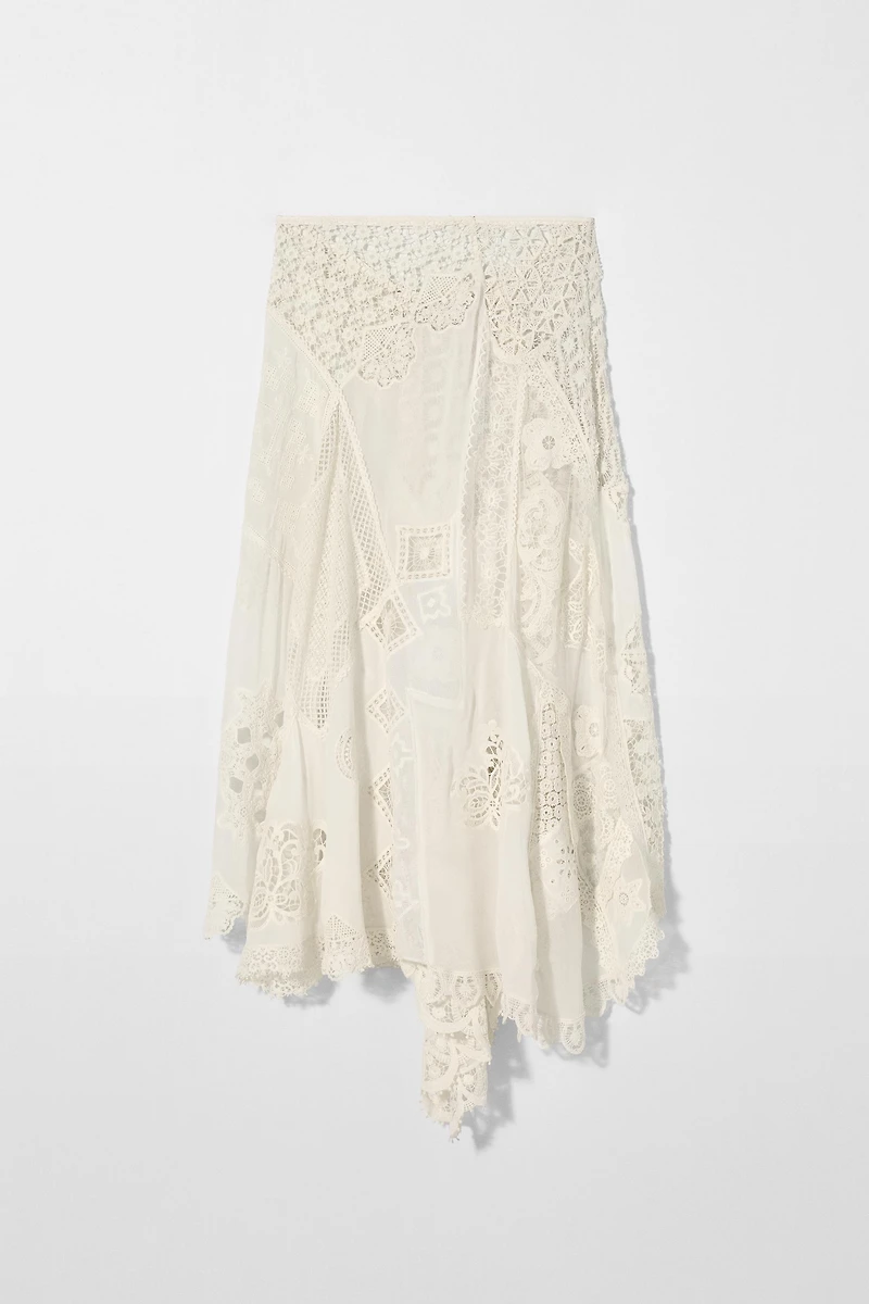 PATCHWORK MIDI SKIRT KATE MOSS X ZARA