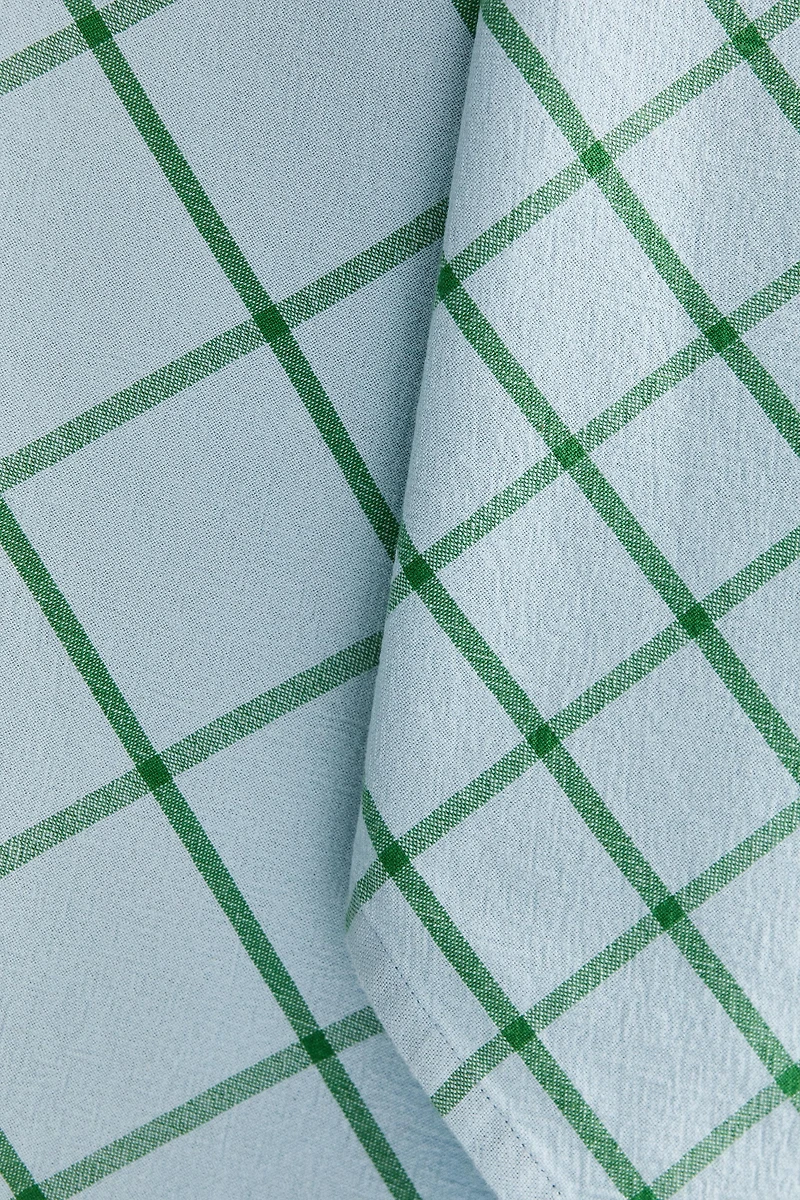 SET OF CHECK COTTON KITCHEN TOWELS (SET 2)
