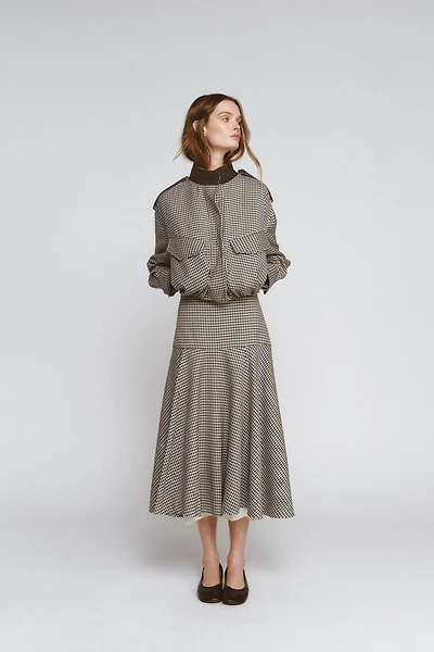 COMBINATION PLAID SKIRT ZW COLLECTION