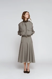 COMBINATION PLAID SKIRT ZW COLLECTION