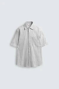 IRREGULAR STRIPED JACQUARD SHIRT