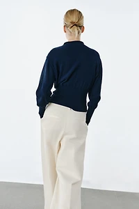 WIDE WAIST KNIT JUMPER