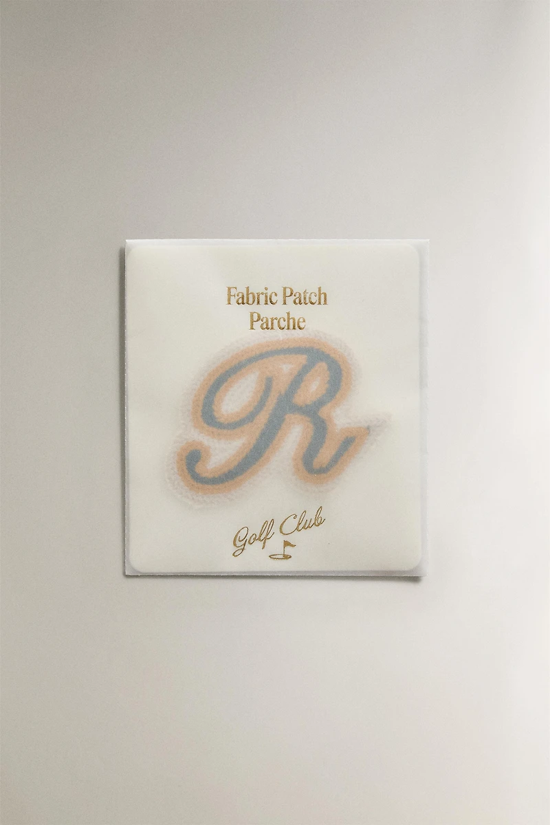 COTTON LETTER R PATCH