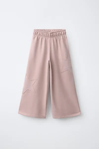 STAR PATCH WIDE LEG PANTS