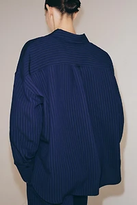 ZW COLLECTION JACQUARD STRIPED SHIRT
