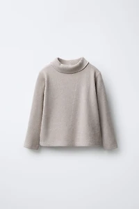 RIBBED TURTLENECK T-SHIRT