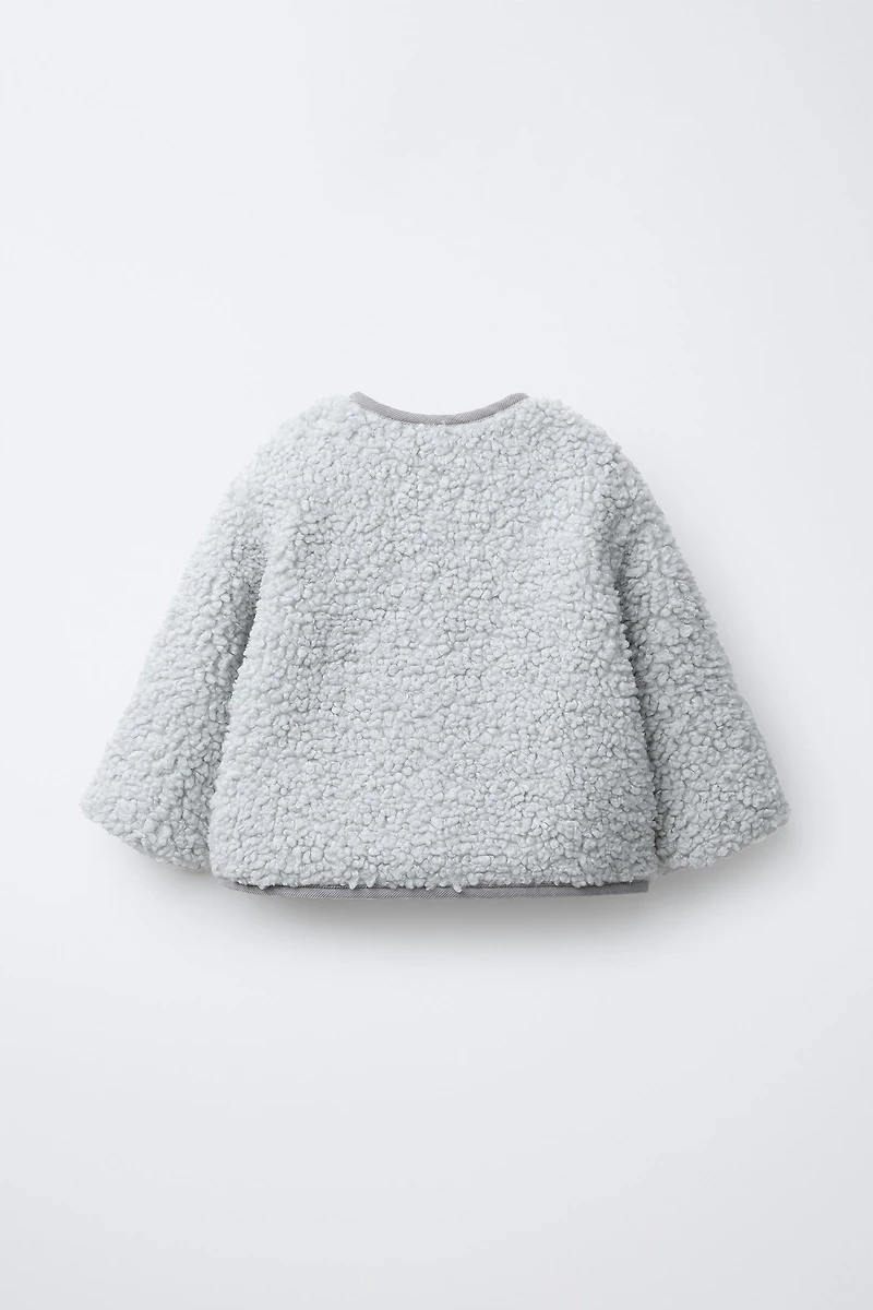 BLOUSON EFFET MOUTON POLAIRE