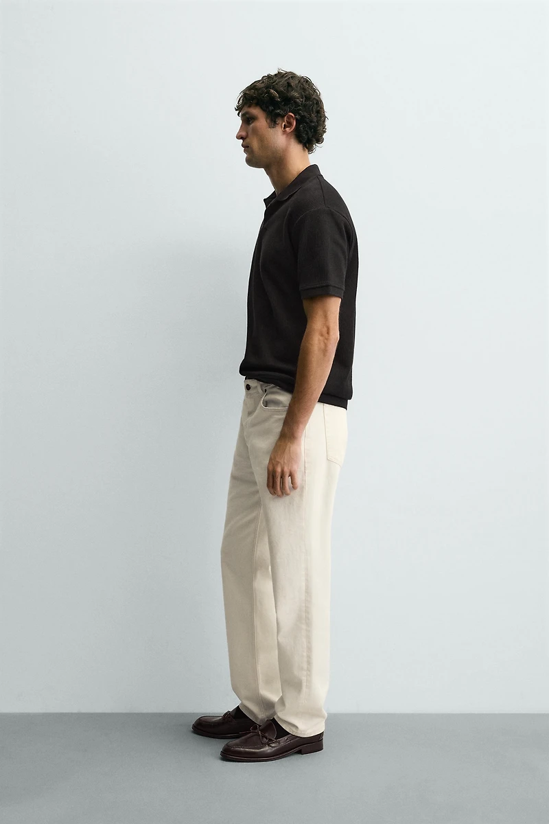 VERTICAL TEXTURED POLO