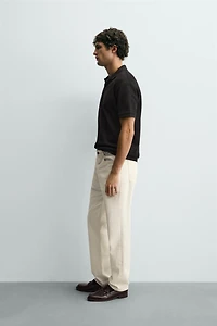 VERTICAL TEXTURED POLO