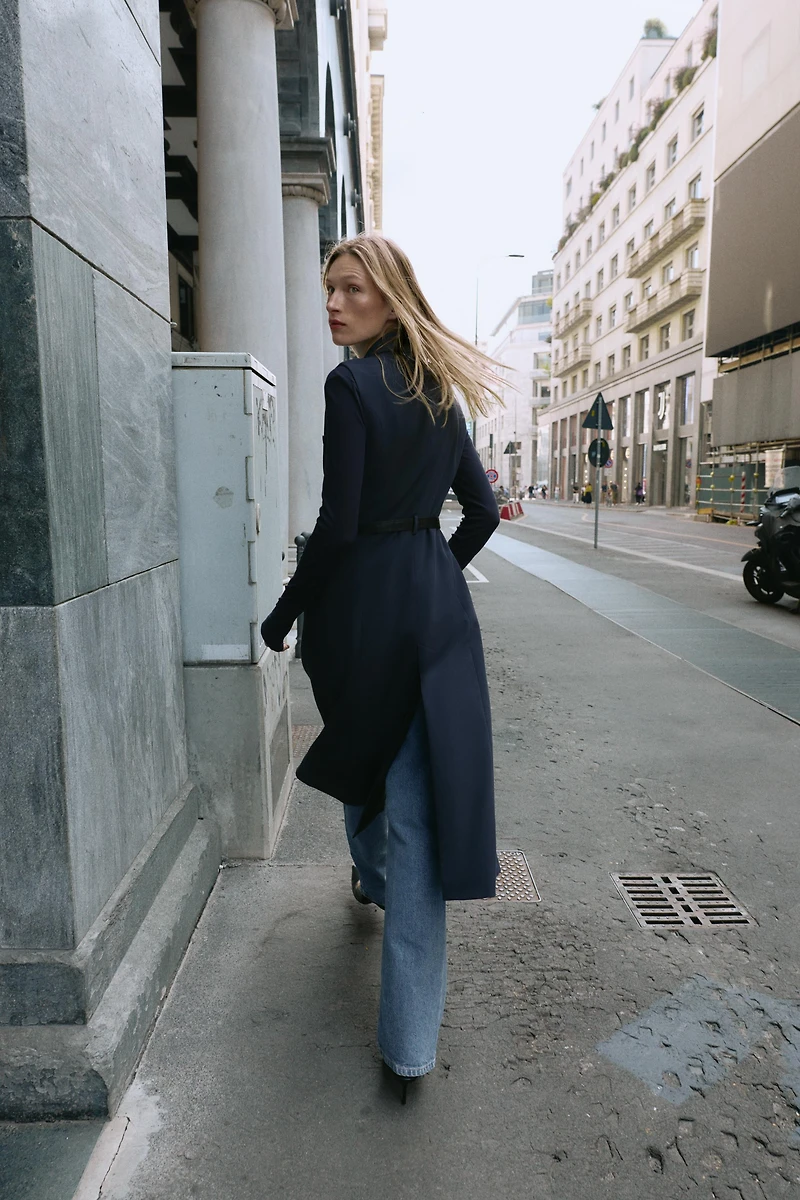 BELTED LONG VEST