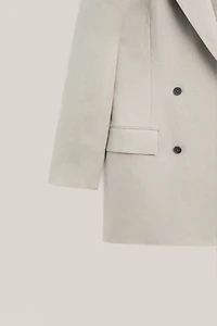 100% linen double-breasted suit blazer - LIMITED EDITION