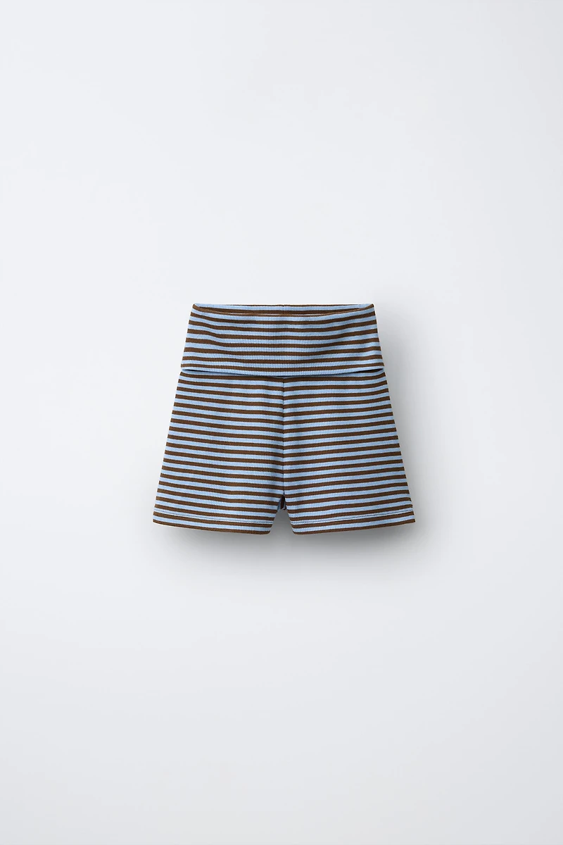 PUKAS SURF STRIPED BIKE SHORTS