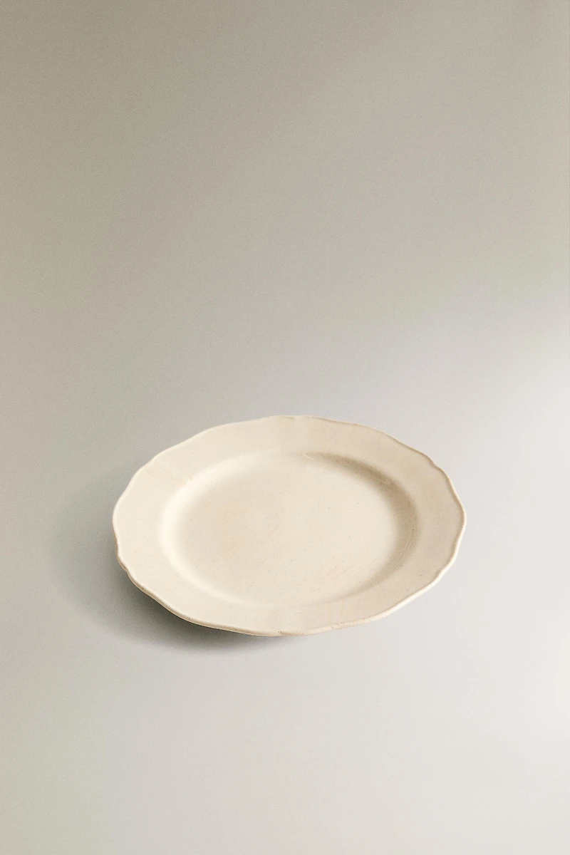 STONEWARE DESSERT PLATE