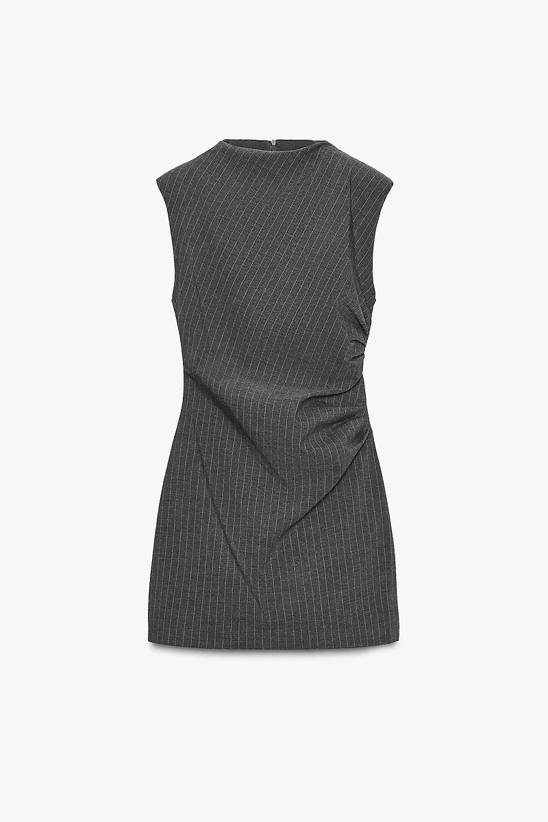 SHORT DRESS WITH SHOULDER PADS