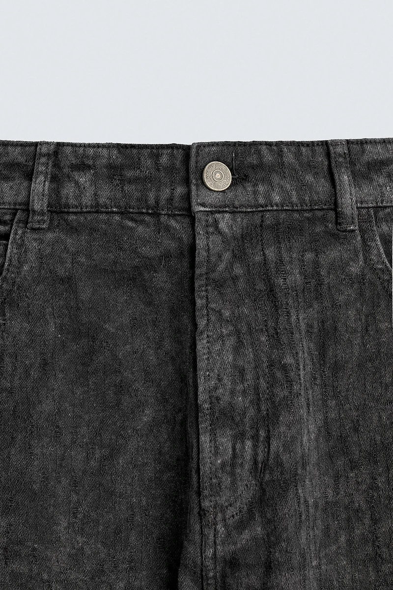 PANTALON COUPE BAGGY IMPRIMÉ DÉLAVÉ