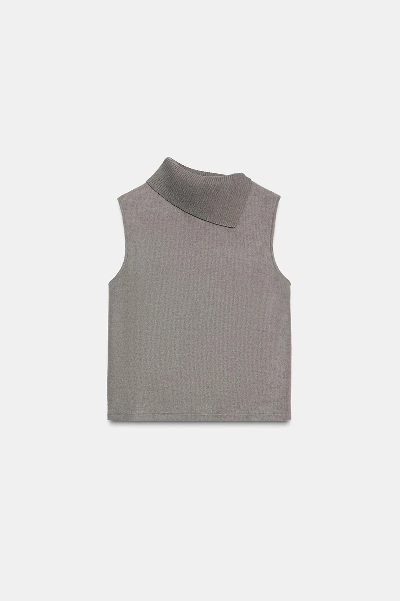 TOP DOUX COL OUVERT