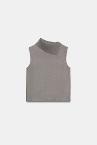 TOP DOUX COL OUVERT