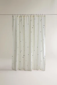 EMBROIDERED SHOWER CURTAIN