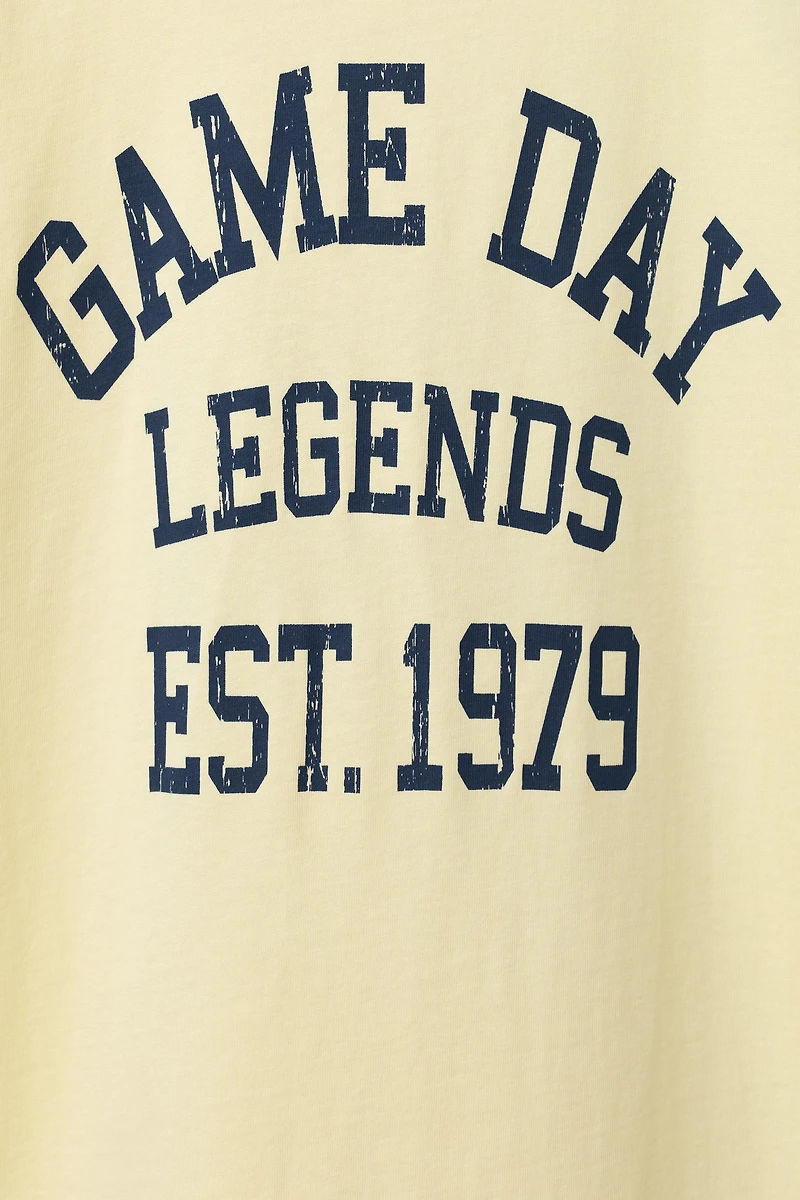 JOGGING TEXT T-SHIRT