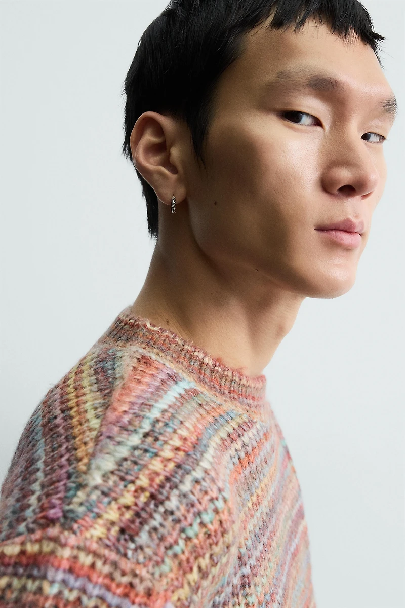 TEXTURED STRIPED JUMPER