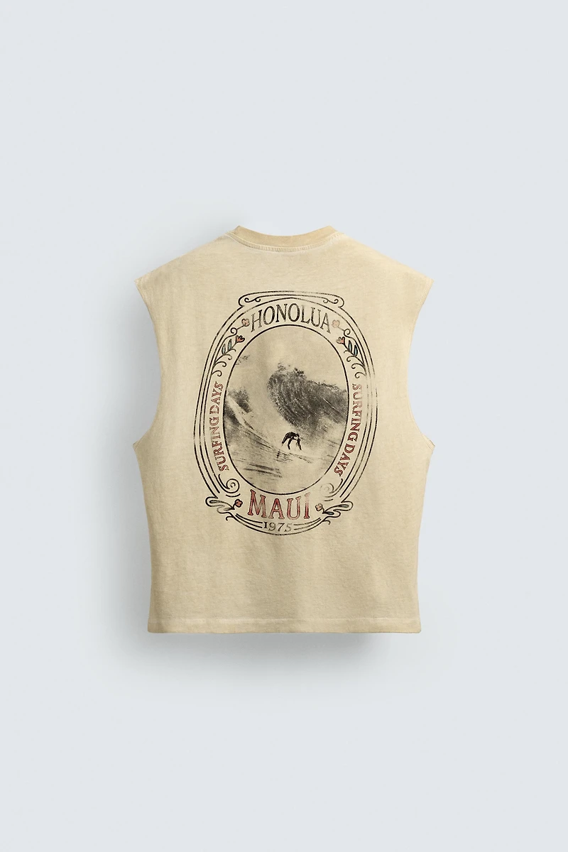 RELAXED FIT PRINTED TANK TOP