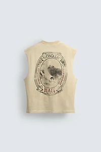 RELAXED FIT PRINTED TANK TOP