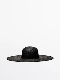 Raffia floppy hat