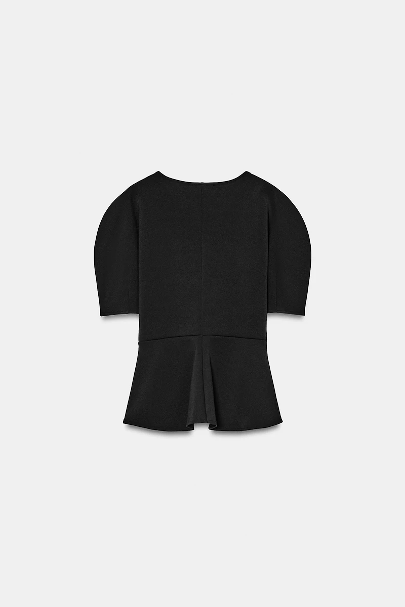 SOFT PEPLUM TOP