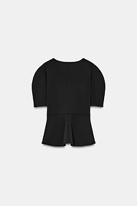 SOFT PEPLUM TOP