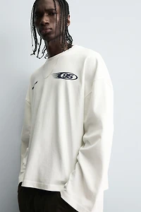 T-SHIRT À INSCRIPTION IMPRIMÉE BIMATIÈRE