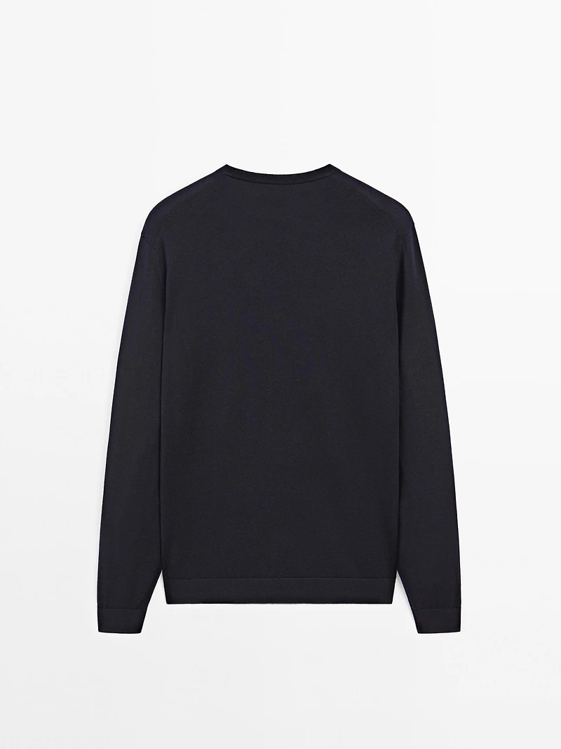 Pull en maille 100 % laine mérinos