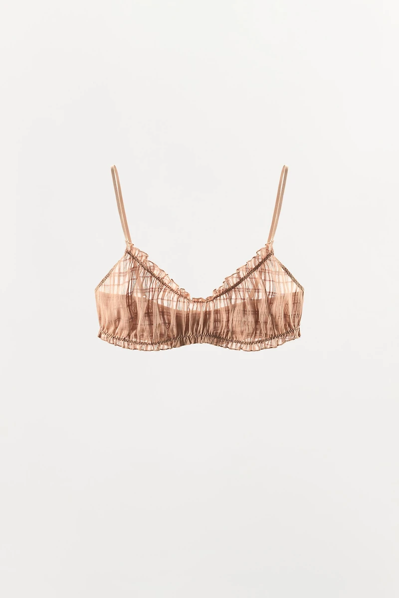 BRALETTE ÉLASTIQUES FRONCÉS