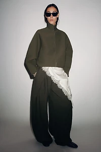 KNIT ZIP-UP JACKET