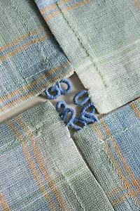 PACK OF CHECK LINEN COASTERS (PACK OF 4)
