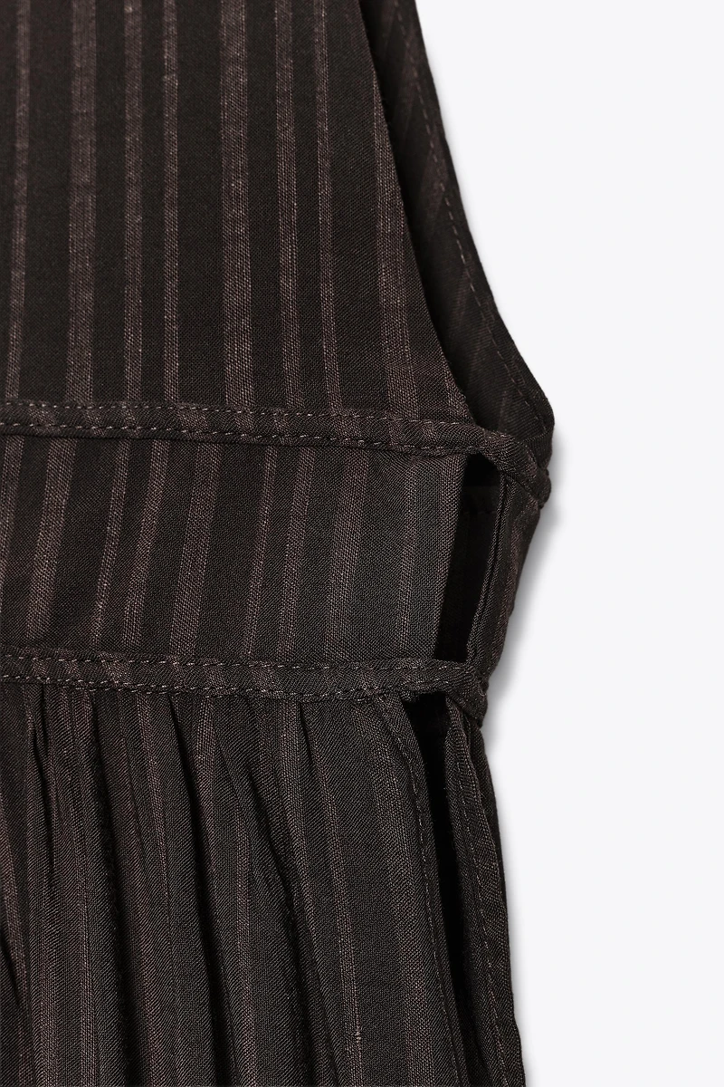 STRIPED LONG VEST
