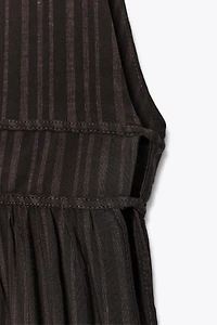 STRIPED LONG VEST