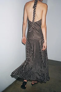ZW COLLECTION HALTER POLKA DOT DRESS