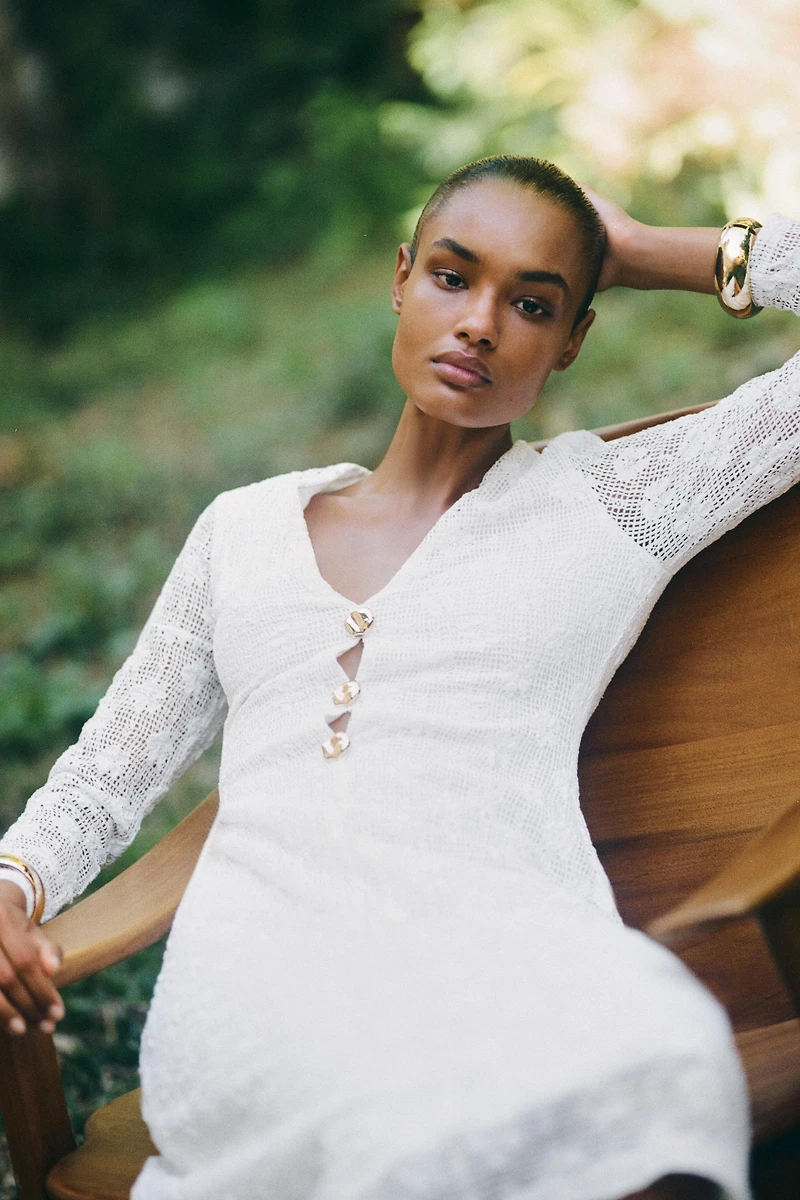 CROCHET MIDI DRESS