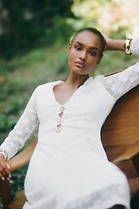 CROCHET MIDI DRESS