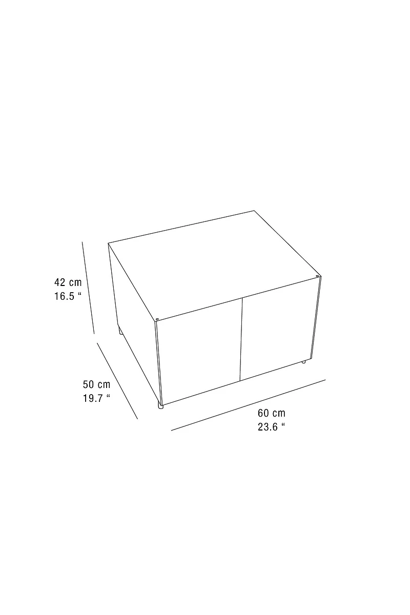 STEEL BEDSIDE TABLE