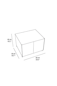 STEEL BEDSIDE TABLE