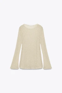 METALLIC THREAD TUNIC TOP