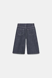 TRF MID-RISE DENIM JORTS