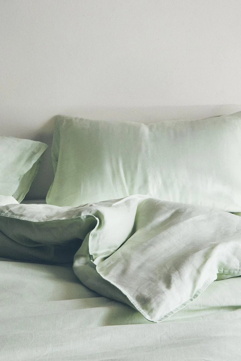 WASHED LINEN DUVET COVER (140 GSM)