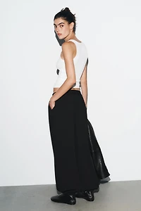 PINSTRIPE PLEATED JOGGER PANTS