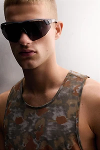 ABSTRACT PRINT RUNNING TANK TOP