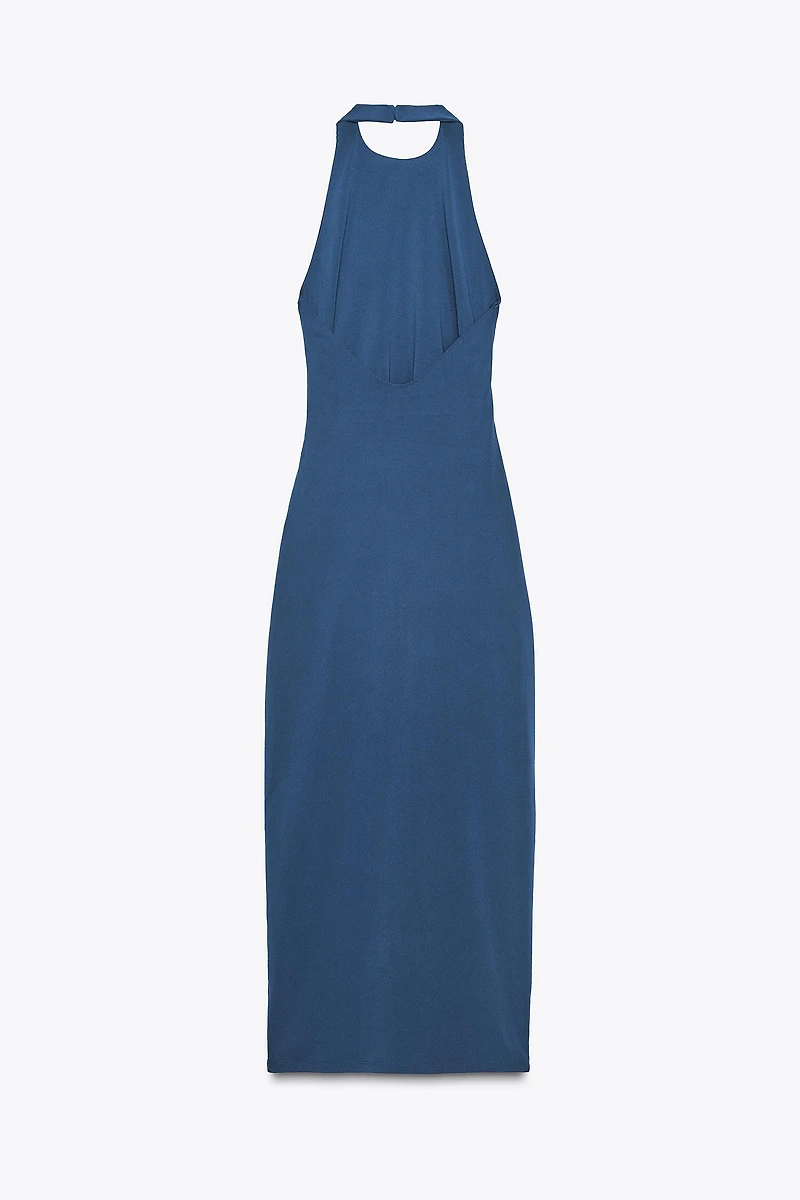ROBE HALTER DRAPÉE
