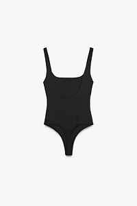 WIDE STRAP POLYAMIDE BODYSUIT