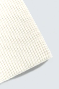 WOOL-CASHMERE KNIT SCARF