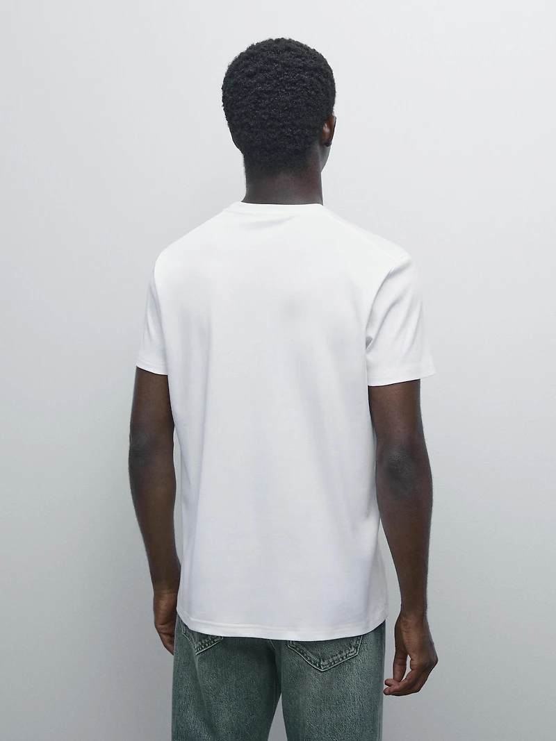 T-shirt 100 % coton mercerisé